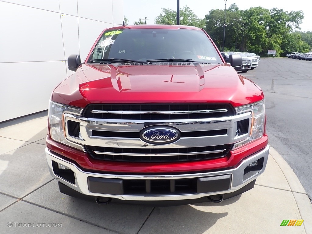 2019 F150 XLT SuperCab 4x4 - Ruby Red / Earth Gray photo #8