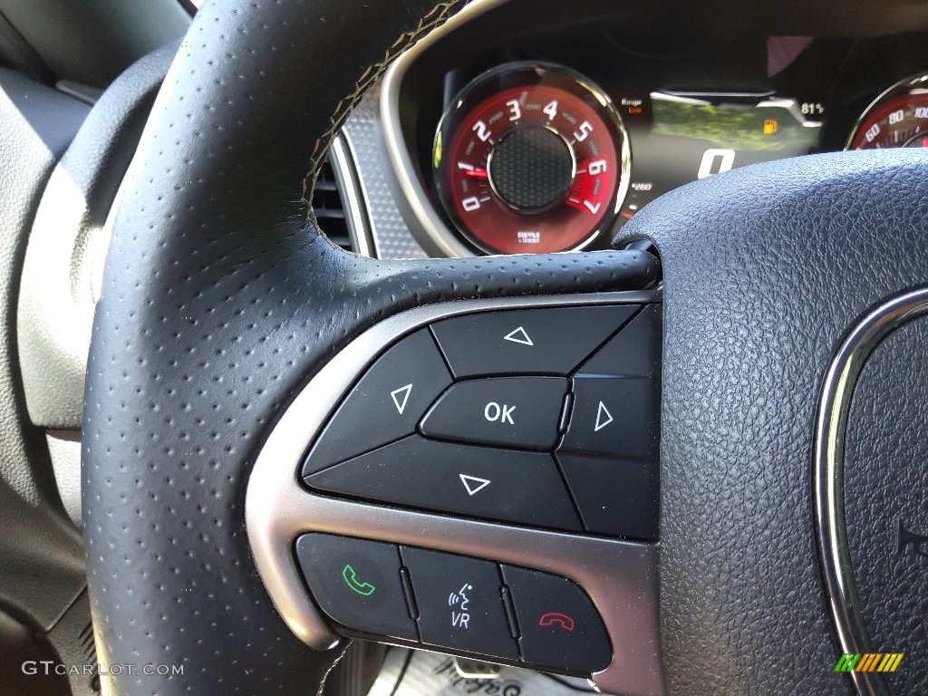 2016 Dodge Challenger SRT Hellcat Black Steering Wheel Photo #144434997