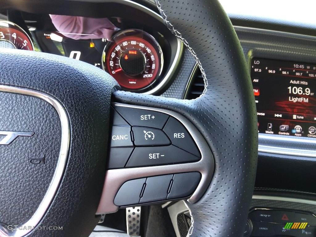 2016 Dodge Challenger SRT Hellcat Black Steering Wheel Photo #144435036