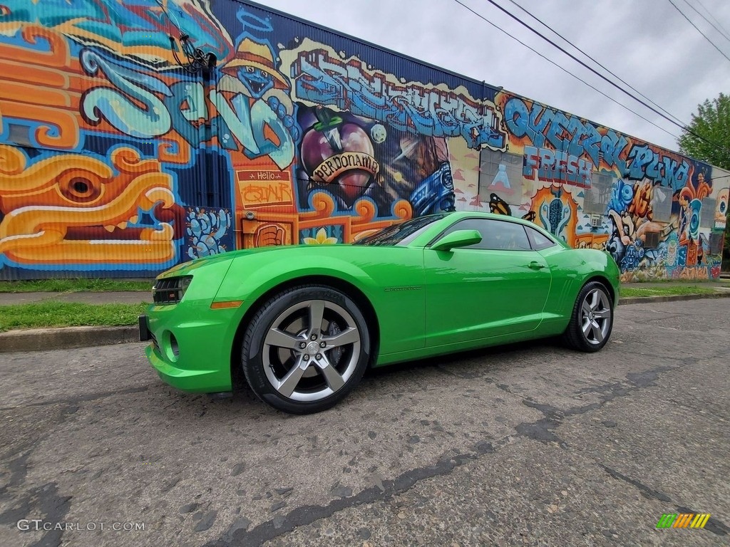 Synergy Green Metallic 2011 Chevrolet Camaro SS Coupe Exterior Photo #144436245