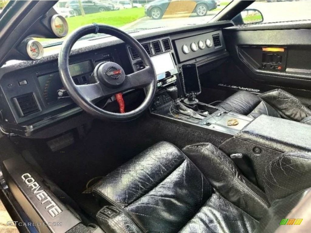 1988 Corvette Coupe - Black / Black photo #4