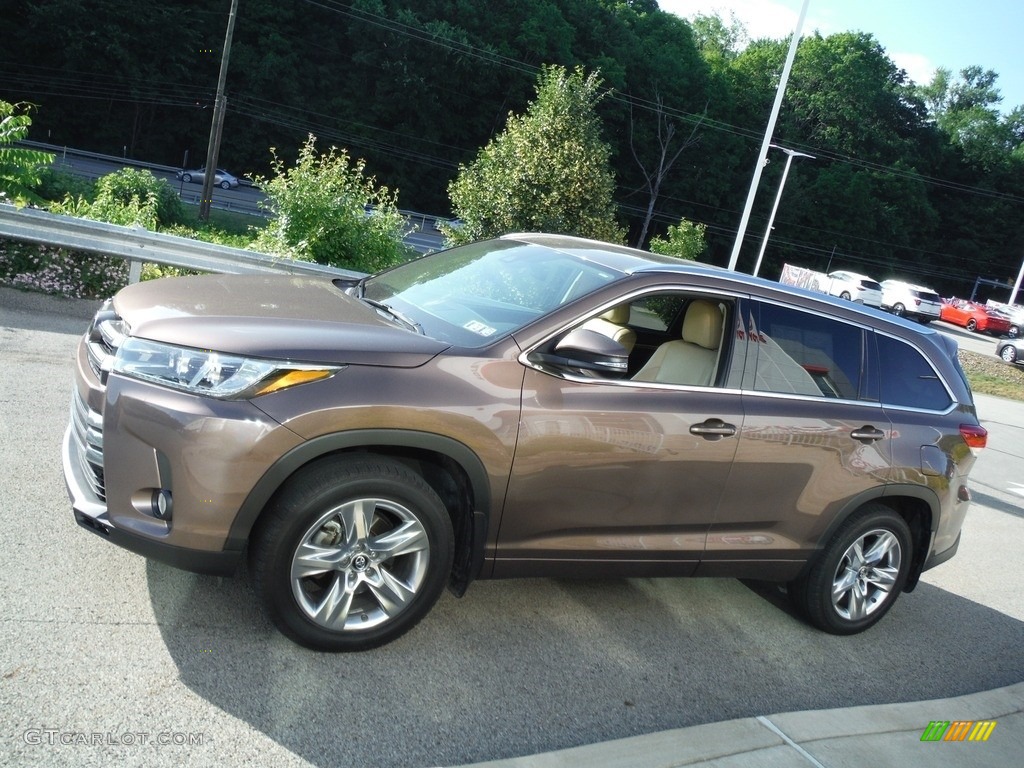 2017 Highlander Limited AWD - Toasted Walnut Pearl / Almond photo #14