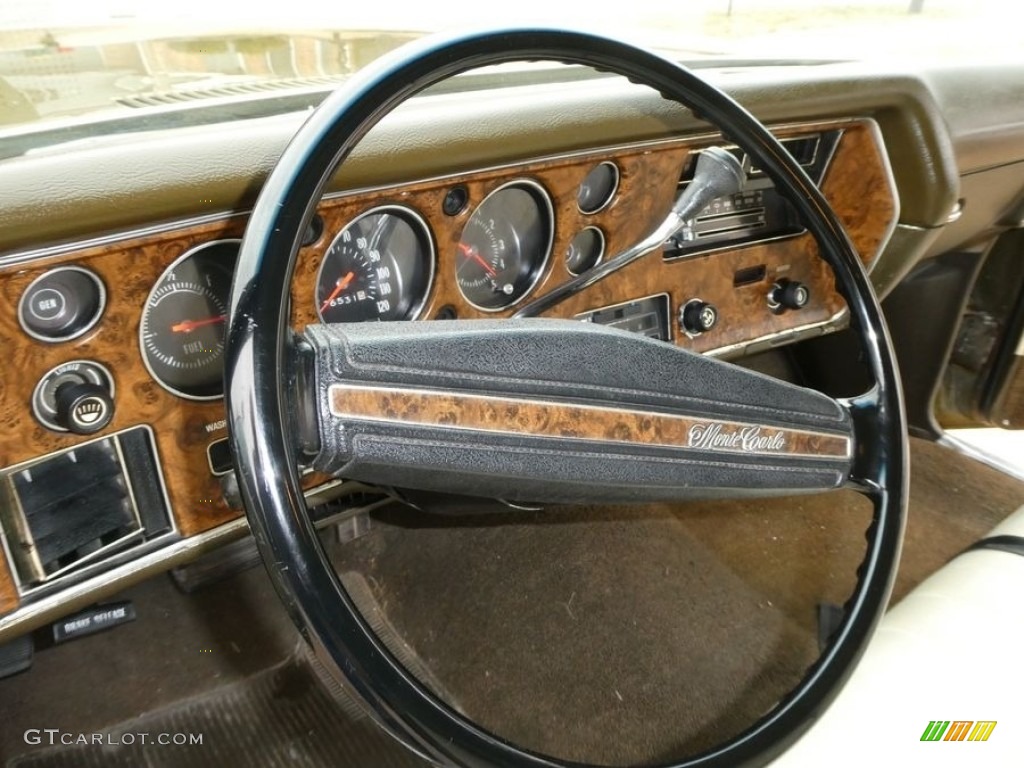 1972 Chevrolet Monte Carlo Standard Monte Carlo Model Covert Beige Steering Wheel Photo #144437469