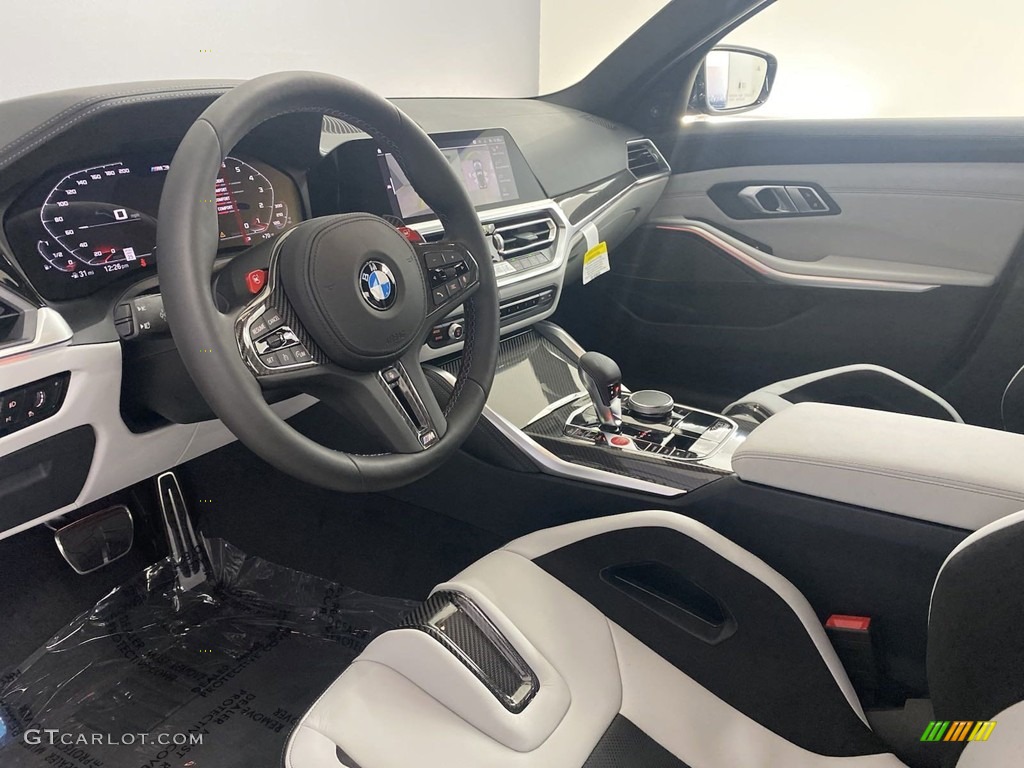 Silverstone/Black Interior 2022 BMW M3 Sedan Photo #144438681