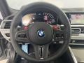 Silverstone/Black 2022 BMW M3 Sedan Steering Wheel