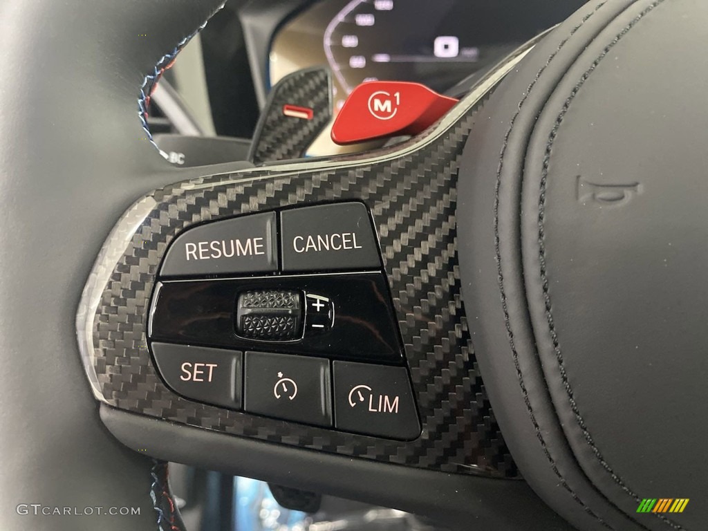 2022 BMW M3 Sedan Silverstone/Black Steering Wheel Photo #144438759