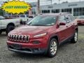 Deep Cherry Red Crystal Pearl 2014 Jeep Cherokee Limited 4x4