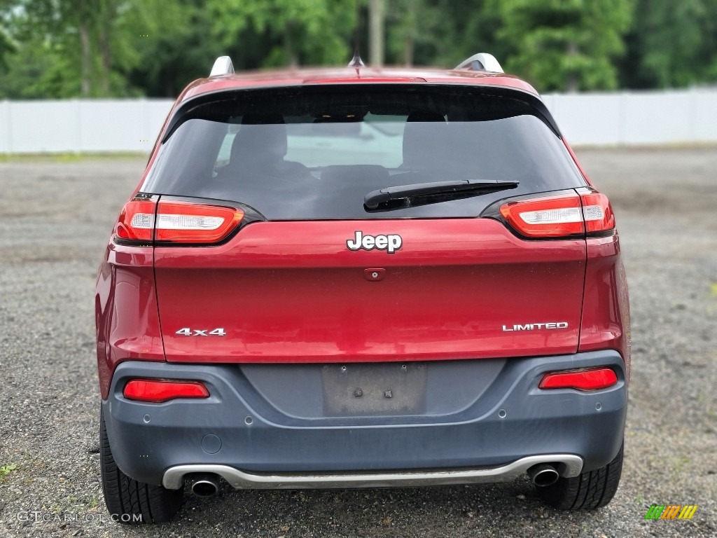 2014 Cherokee Limited 4x4 - Deep Cherry Red Crystal Pearl / Iceland - Black/Iceland Gray photo #9