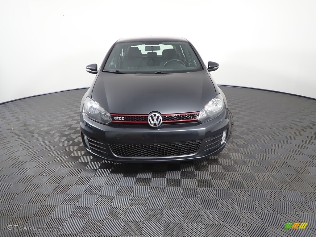 2013 GTI 4 Door - Carbon Steel Gray Metallic / Interlagos Plaid Cloth photo #2