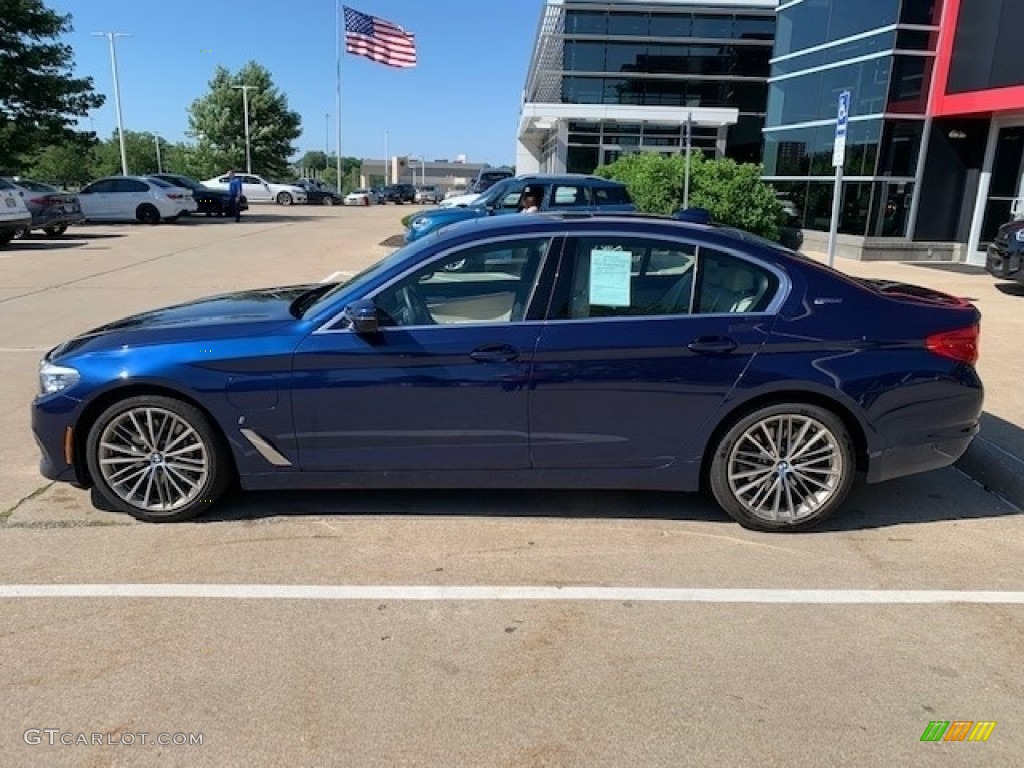 Mediterranean Blue Metallic 2019 BMW 5 Series 530e iPerformance xDrive Sedan Exterior Photo #144439863