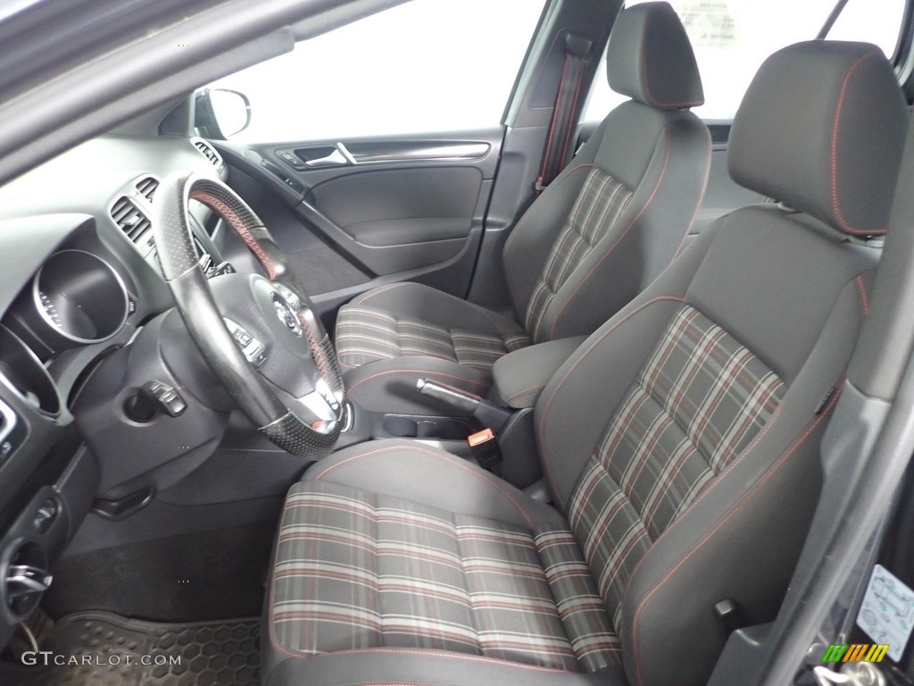 2013 GTI 4 Door - Carbon Steel Gray Metallic / Interlagos Plaid Cloth photo #12