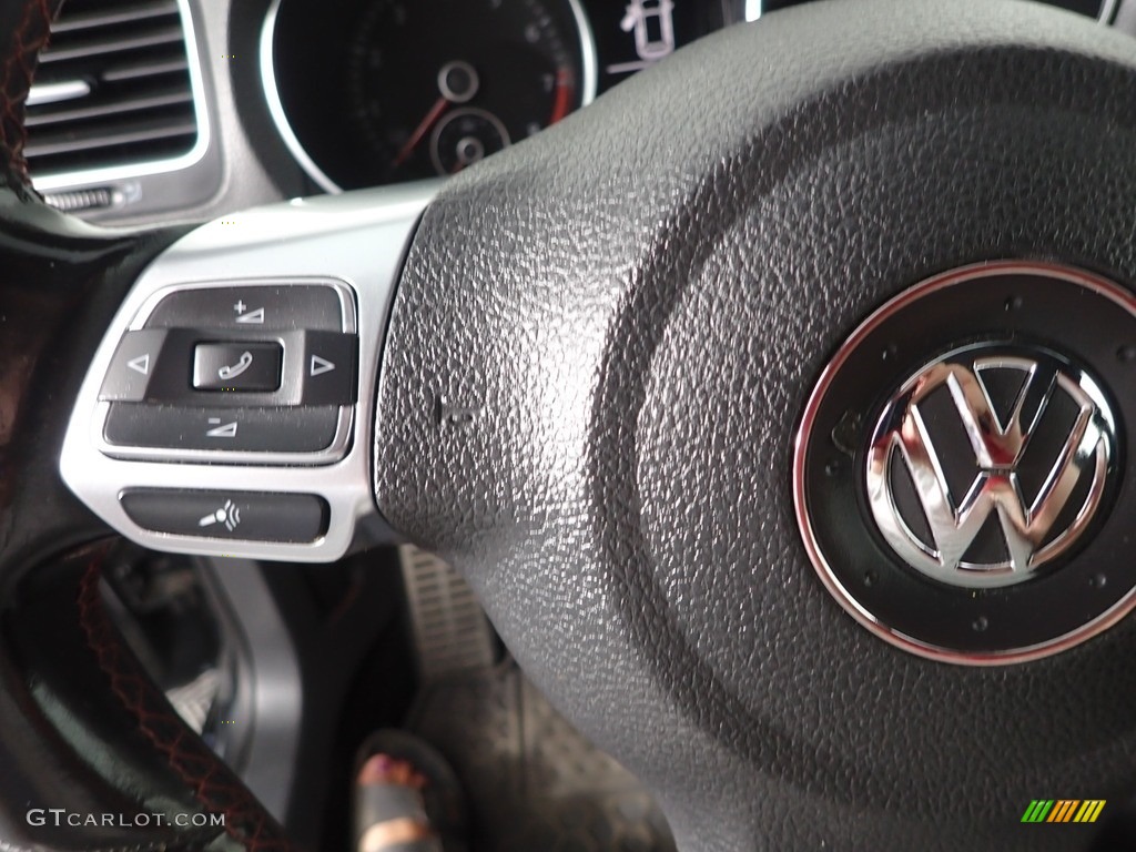 2013 GTI 4 Door - Carbon Steel Gray Metallic / Interlagos Plaid Cloth photo #14