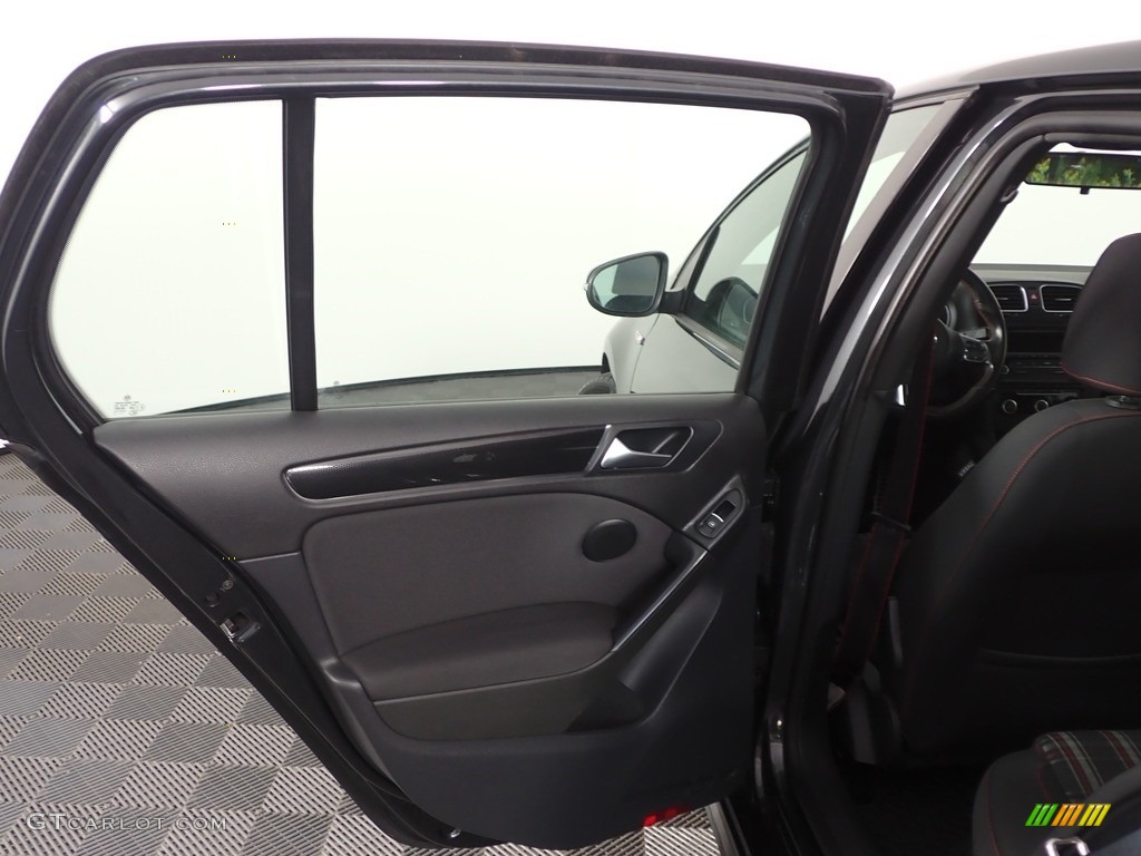 2013 GTI 4 Door - Carbon Steel Gray Metallic / Interlagos Plaid Cloth photo #22