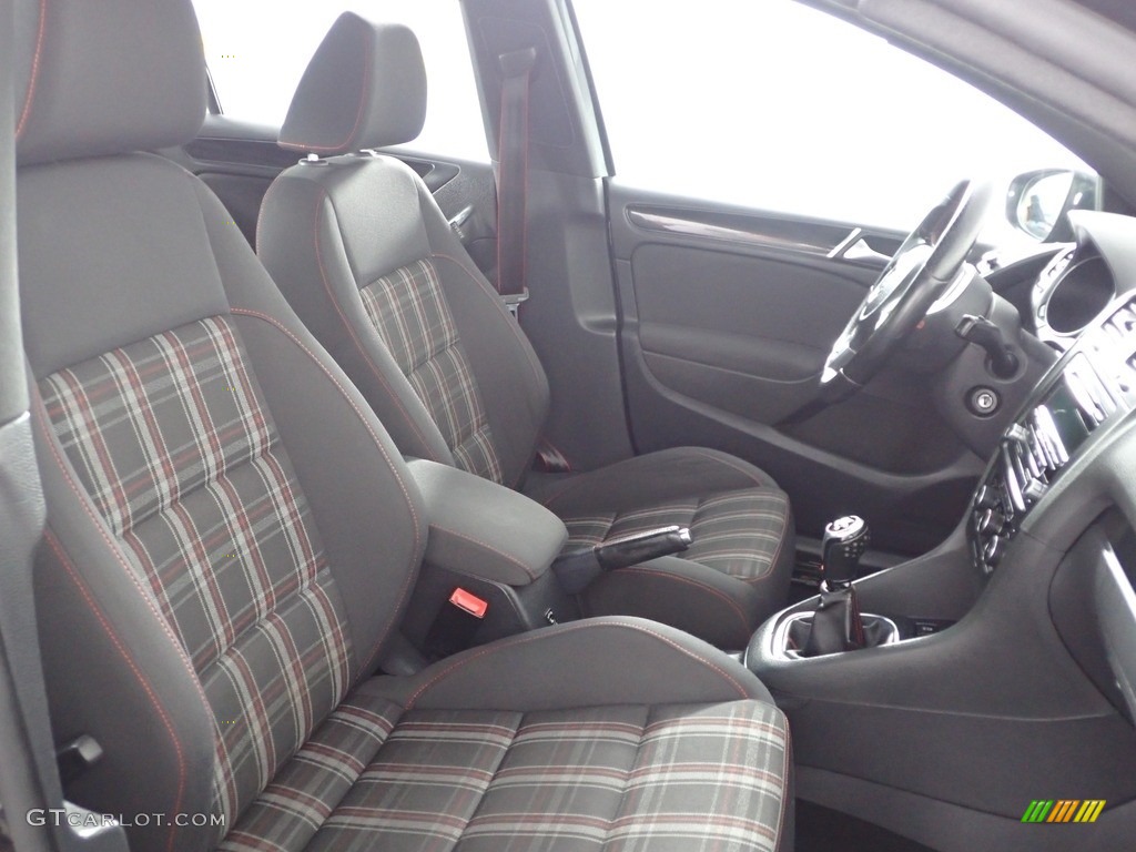 2013 GTI 4 Door - Carbon Steel Gray Metallic / Interlagos Plaid Cloth photo #26