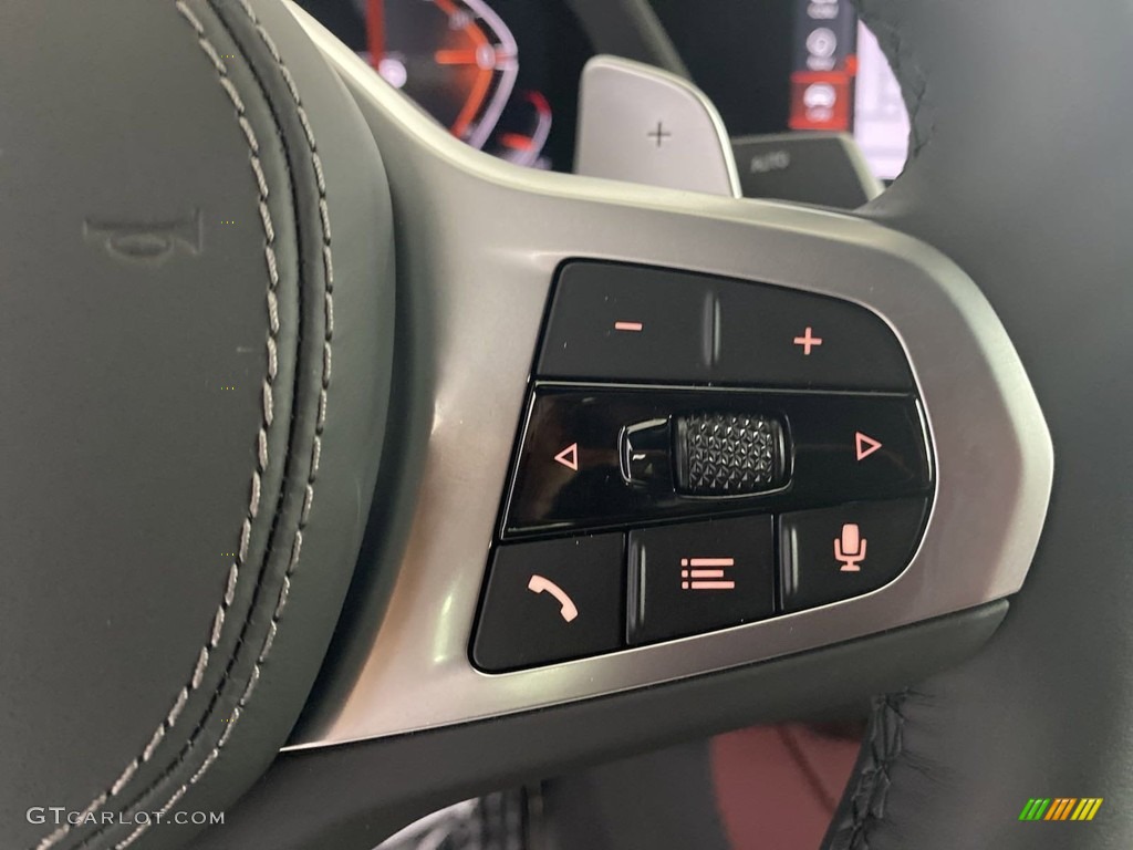 2022 BMW X6 xDrive40i Tacora Red Steering Wheel Photo #144440271