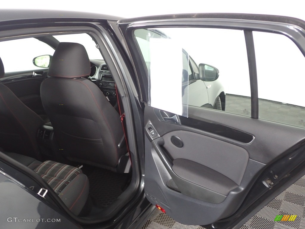 2013 GTI 4 Door - Carbon Steel Gray Metallic / Interlagos Plaid Cloth photo #27