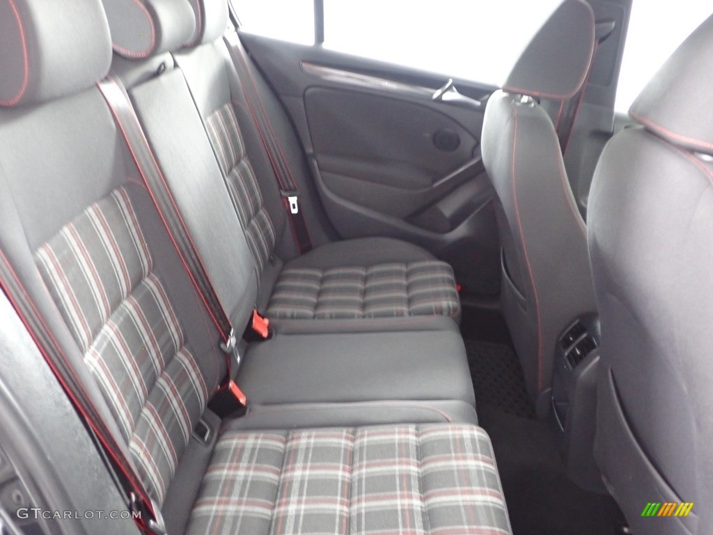 2013 GTI 4 Door - Carbon Steel Gray Metallic / Interlagos Plaid Cloth photo #28