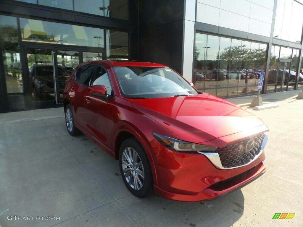 2022 CX-5 Turbo Signature AWD - Soul Red Crystal Metallic / Caturra Brown photo #1