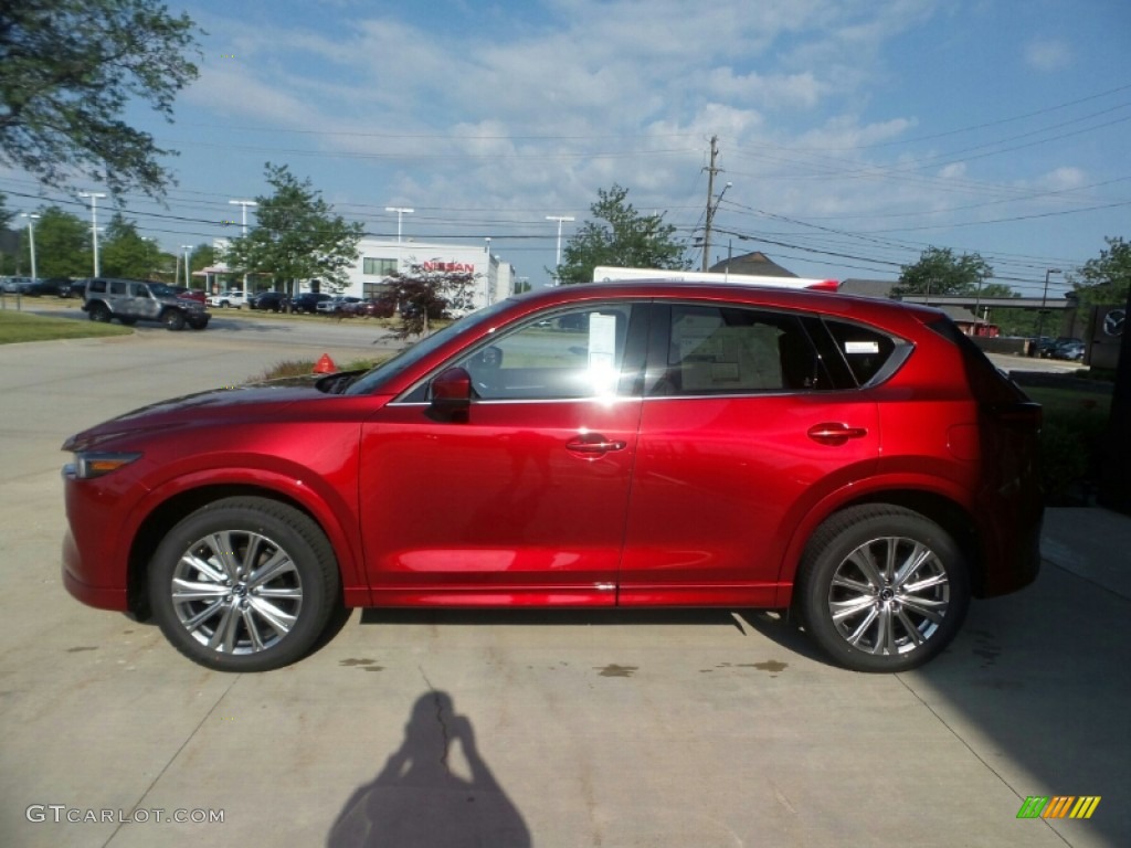 2022 CX-5 Turbo Signature AWD - Soul Red Crystal Metallic / Caturra Brown photo #6