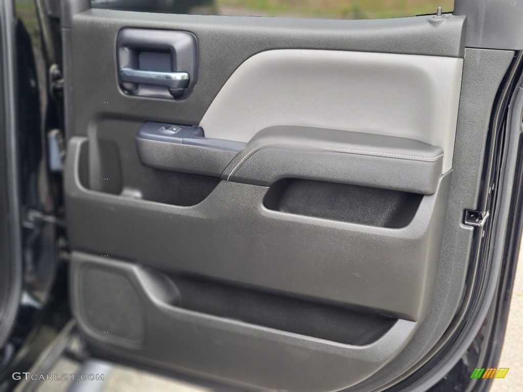 2014 GMC Sierra 1500 Crew Cab 4x4 Jet Black/Dark Ash Door Panel Photo #144442694