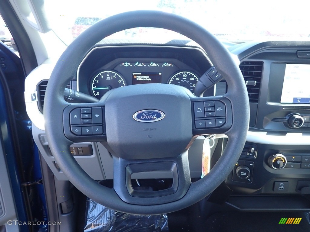 2022 Ford F150 XL Regular Cab 4x4 Medium Dark Slate Steering Wheel Photo #144442784