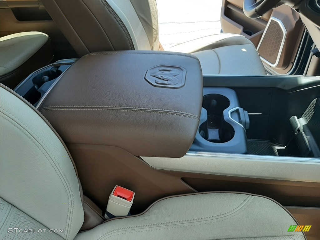 2022 3500 Laramie Crew Cab - Patriot Blue Pearl / Mountain Brown/Light Frost Beige photo #6