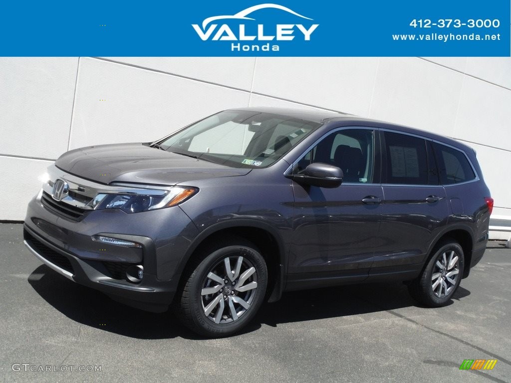2021 Pilot EX-L AWD - Modern Steel Metallic / Black photo #1