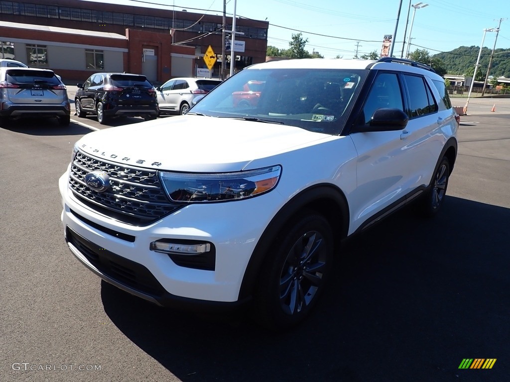 2022 Explorer XLT 4WD - Star White Metallic / Light Slate photo #4