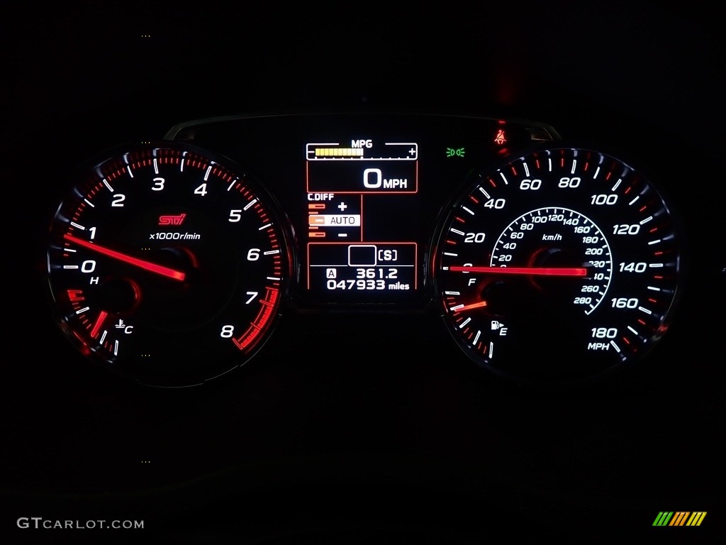 2019 Subaru WRX STI Gauges Photos