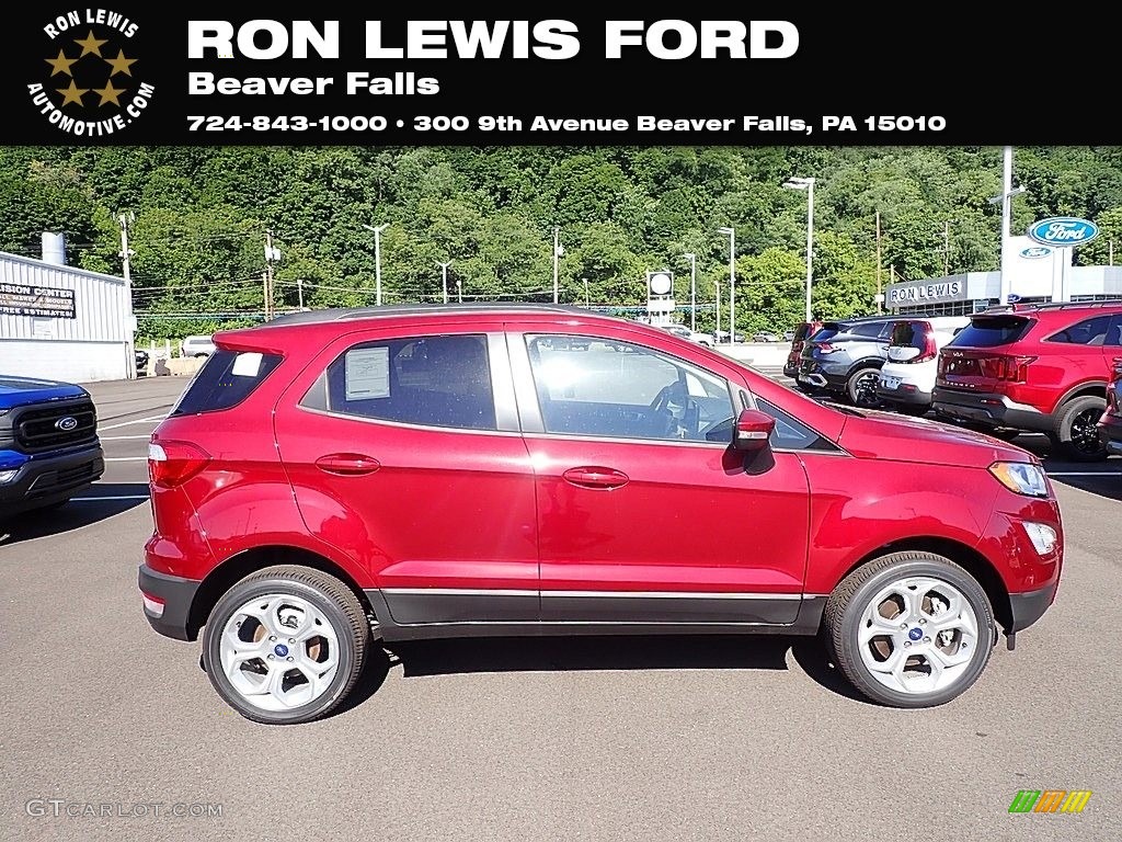 2022 EcoSport SE 4WD - Ruby Red Metallic / Black photo #1