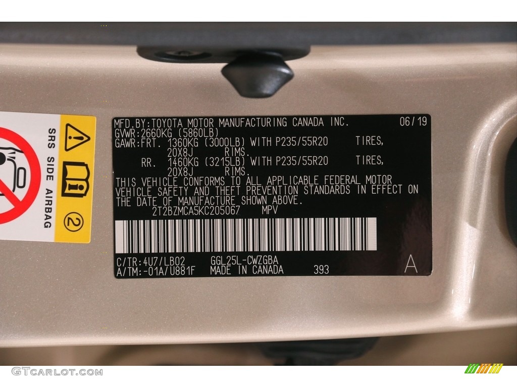 2019 RX 350 AWD - Satin Cashmere Metallic / Parchment photo #26
