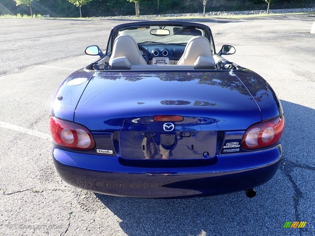 2004 MX-5 Miata LS Roadster - Strato Blue Mica / Parchment photo #3