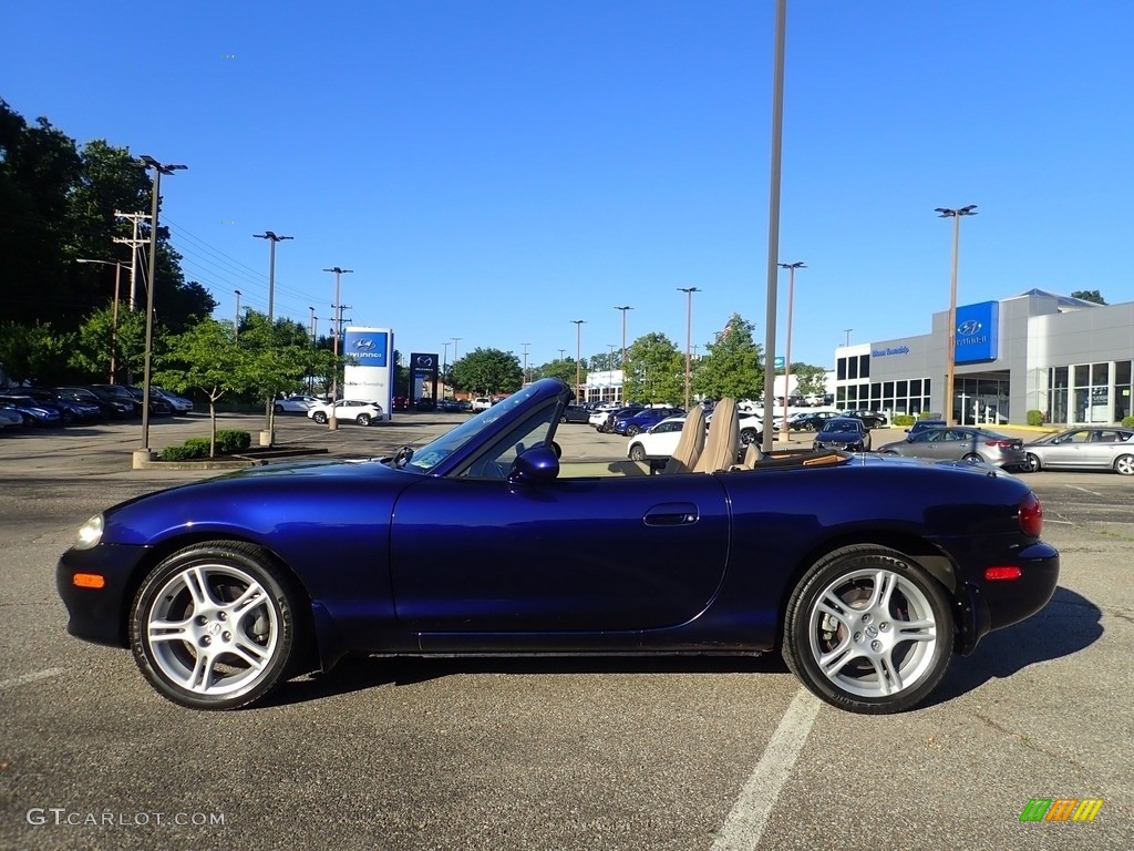 Strato Blue Mica 2004 Mazda MX-5 Miata LS Roadster Exterior Photo #144446645