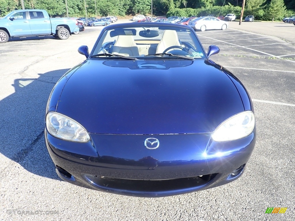 2004 MX-5 Miata LS Roadster - Strato Blue Mica / Parchment photo #7