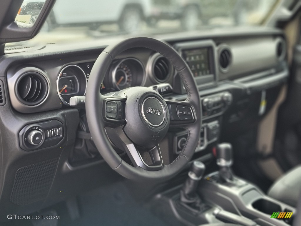 2022 Jeep Wrangler Willys 4x4 Black Steering Wheel Photo #144446813