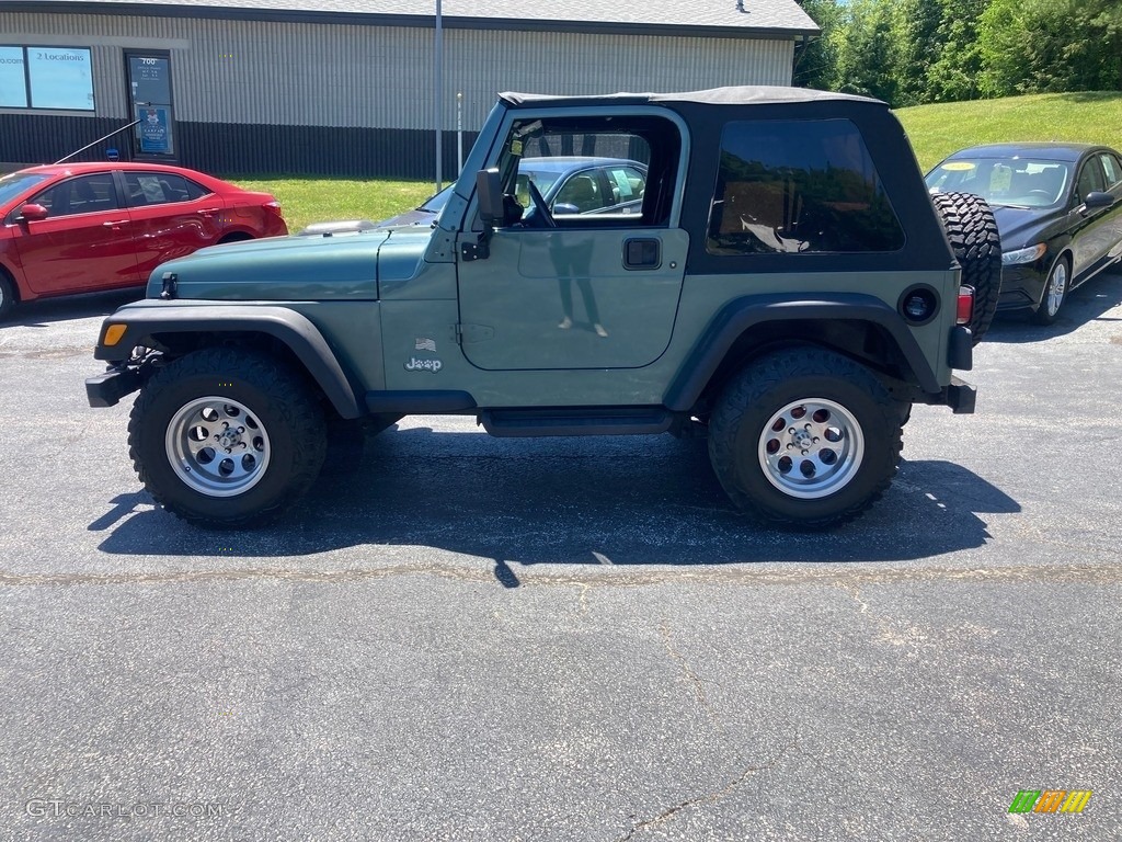 2000 Wrangler Sport 4x4 - Forest Green Pearl / Agate photo #1