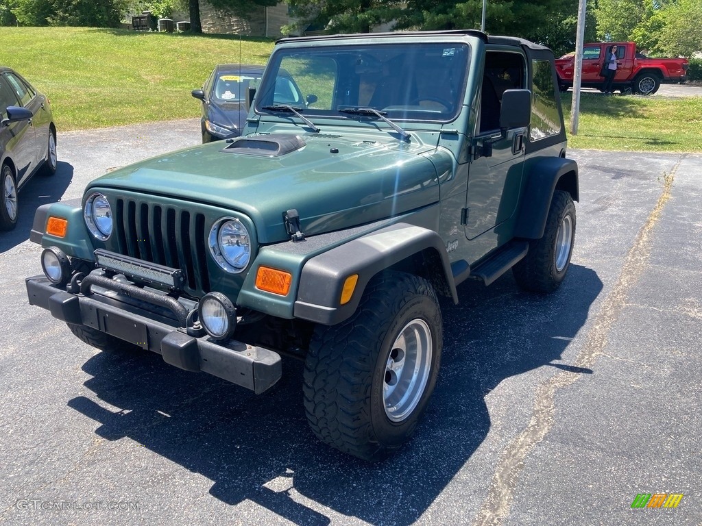 2000 Wrangler Sport 4x4 - Forest Green Pearl / Agate photo #2