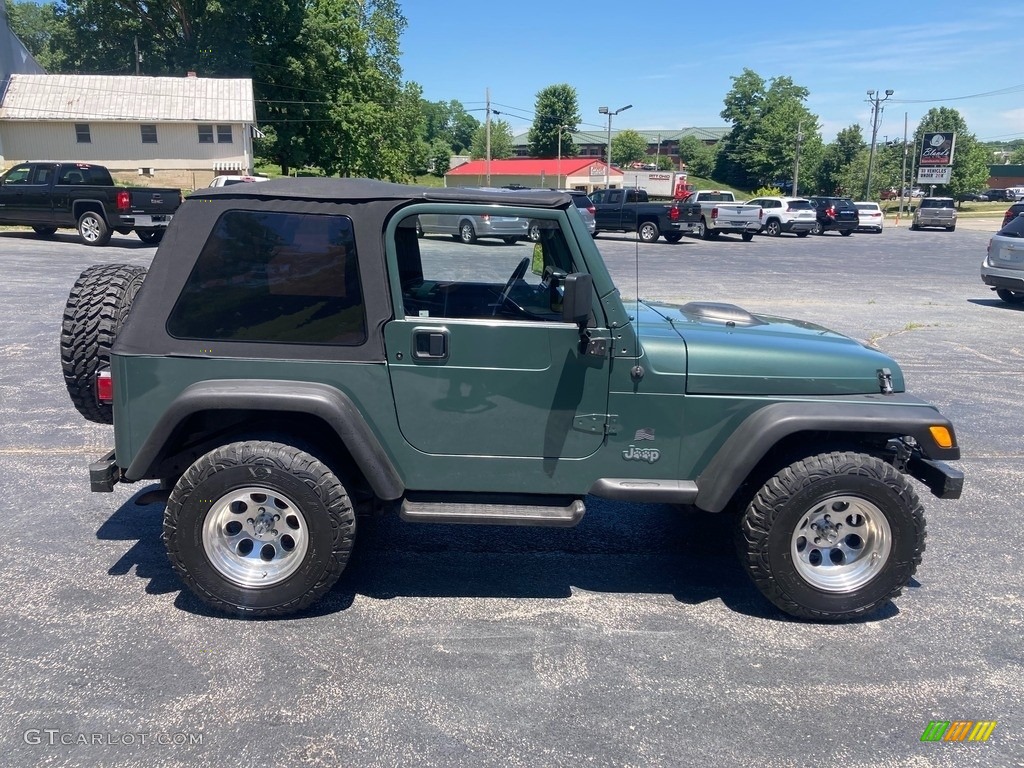 2000 Wrangler Sport 4x4 - Forest Green Pearl / Agate photo #6