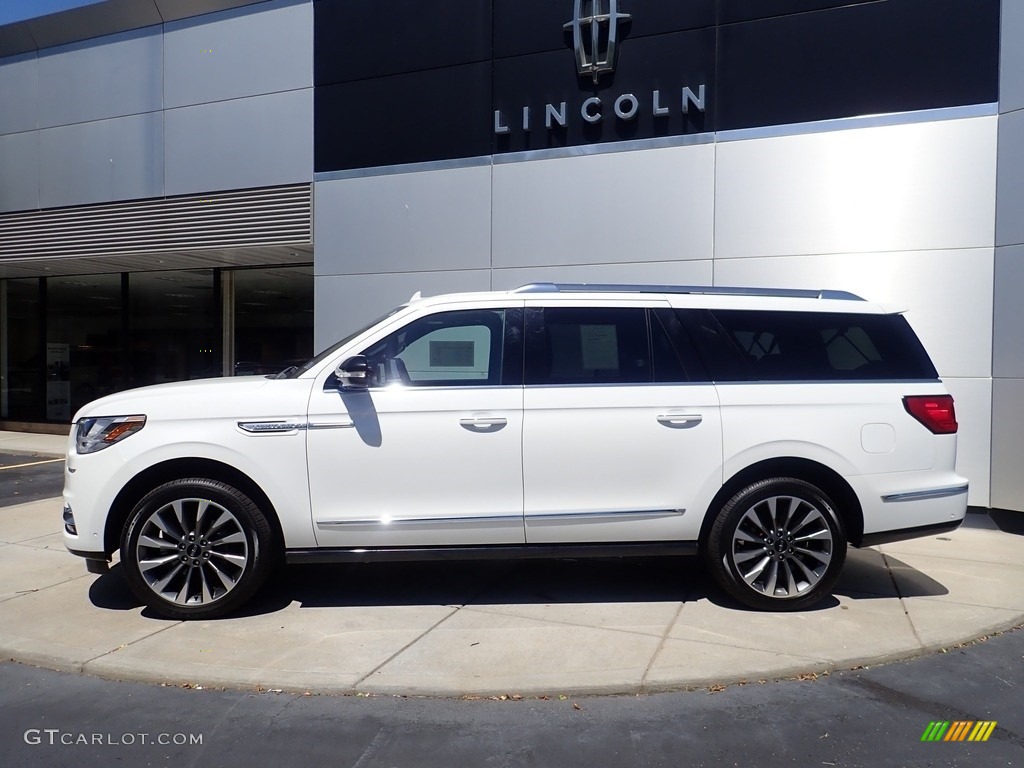 Pristine White 2020 Lincoln Navigator L Reserve 4x4 Exterior Photo #144448811