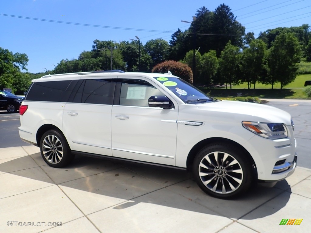 Pristine White 2020 Lincoln Navigator L Reserve 4x4 Exterior Photo #144448844