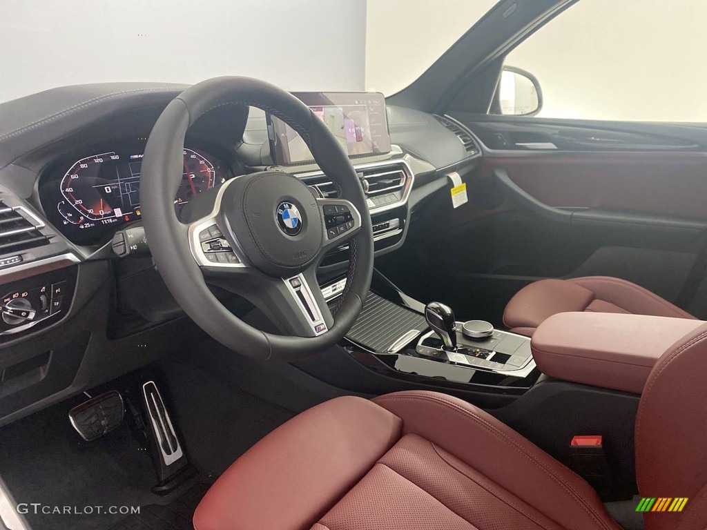 2022 BMW X3 M40i Tacora Red Dashboard Photo #144450442