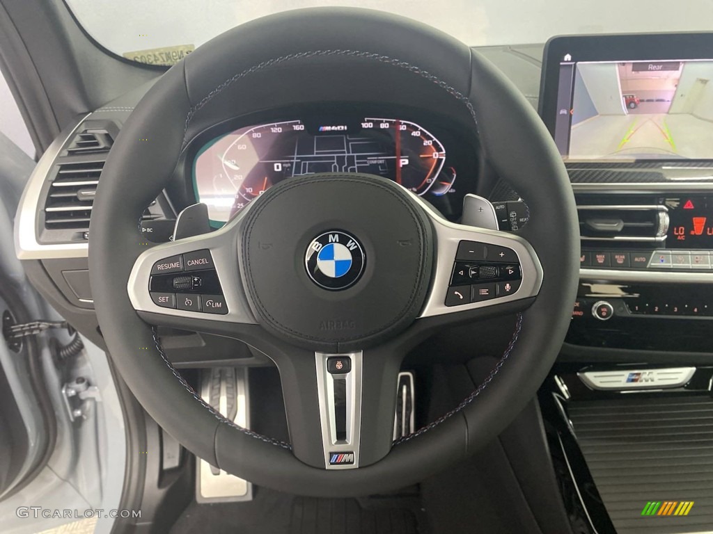 2022 BMW X3 M40i Tacora Red Steering Wheel Photo #144450490