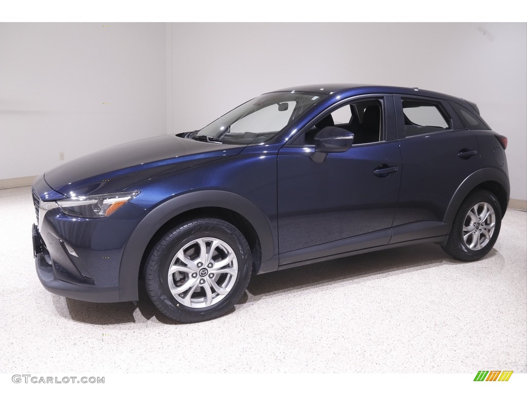 2019 CX-3 Sport AWD - Deep Crystal Blue Mica / Black photo #3