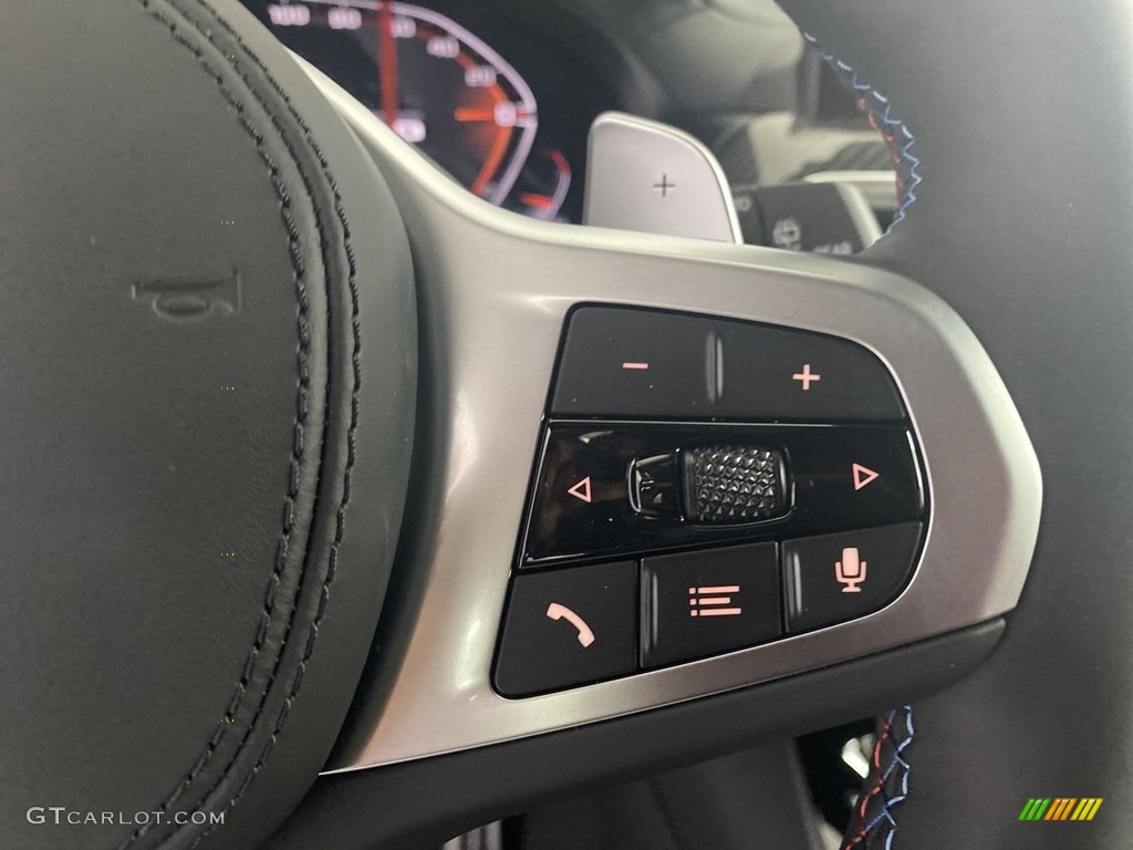 2022 BMW X3 M40i Tacora Red Steering Wheel Photo #144450535