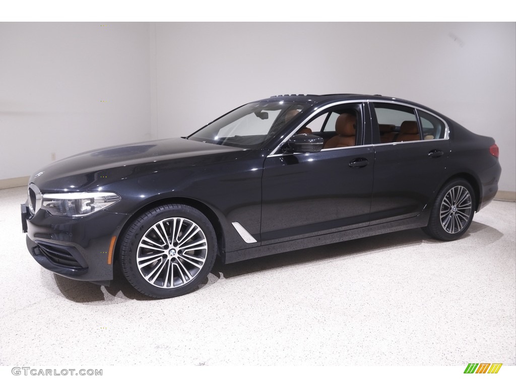 2019 5 Series 530i xDrive Sedan - Black Sapphire Metallic / Cognac photo #3