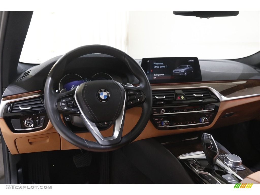 2019 5 Series 530i xDrive Sedan - Black Sapphire Metallic / Cognac photo #6