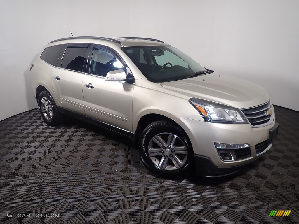 2015 Traverse LT AWD - Champagne Silver Metallic / Ebony photo #3
