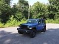 2022 Hydro Blue Pearl Jeep Wrangler Unlimited Willys Sport 4x4  photo #2