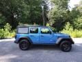 2022 Hydro Blue Pearl Jeep Wrangler Unlimited Willys Sport 4x4  photo #5