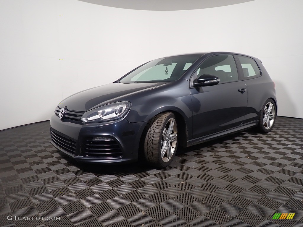 2012 Golf R 2 Door 4Motion - Deep Black Pearl Metallic / R Titan Black Leather photo #7